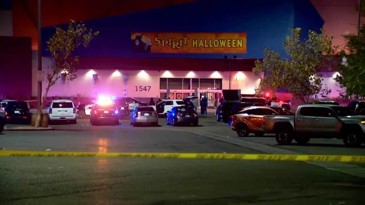 A Spirit Halloween store during the Halloween season